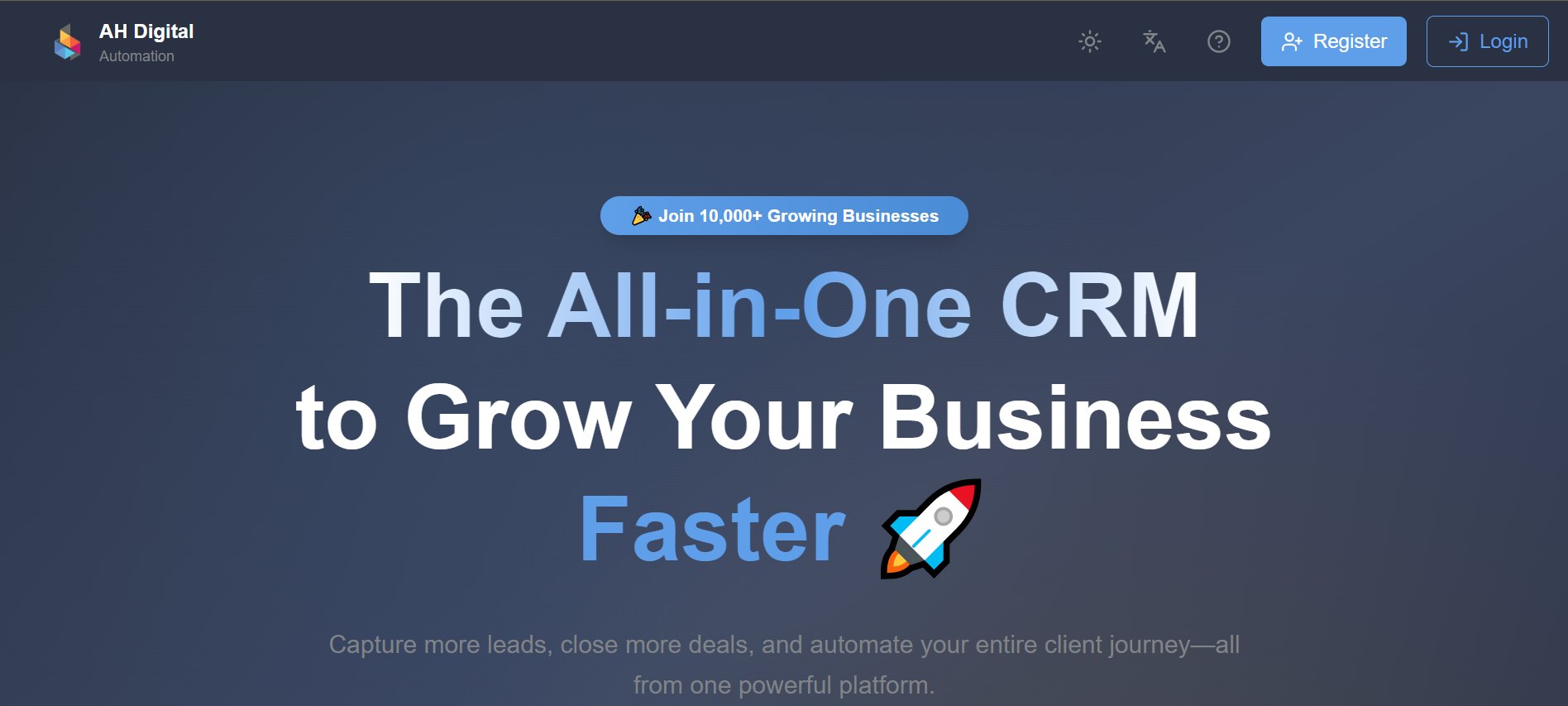 SaaS CRM & Marketing Platform